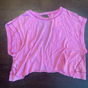 Free People My Time Tee in pink size M